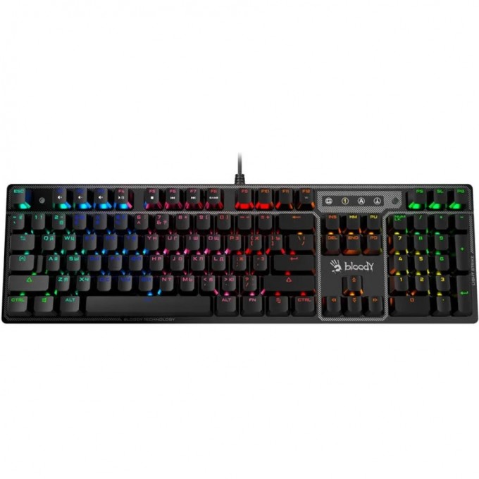 Клавиатура A4TECH BLOODY USB FOR GAMER LED черная B750N DESTINY Клавиатура A4TECH BLOODY USB FOR GAMER LED черная B750N DESTINY